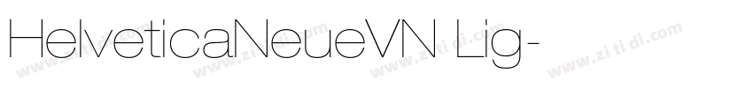HelveticaNeueVN Lig字体转换